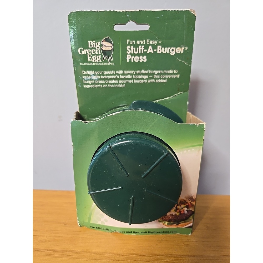 Big Green Egg Fun And Easy Stuff-A-Burger Press. NEW